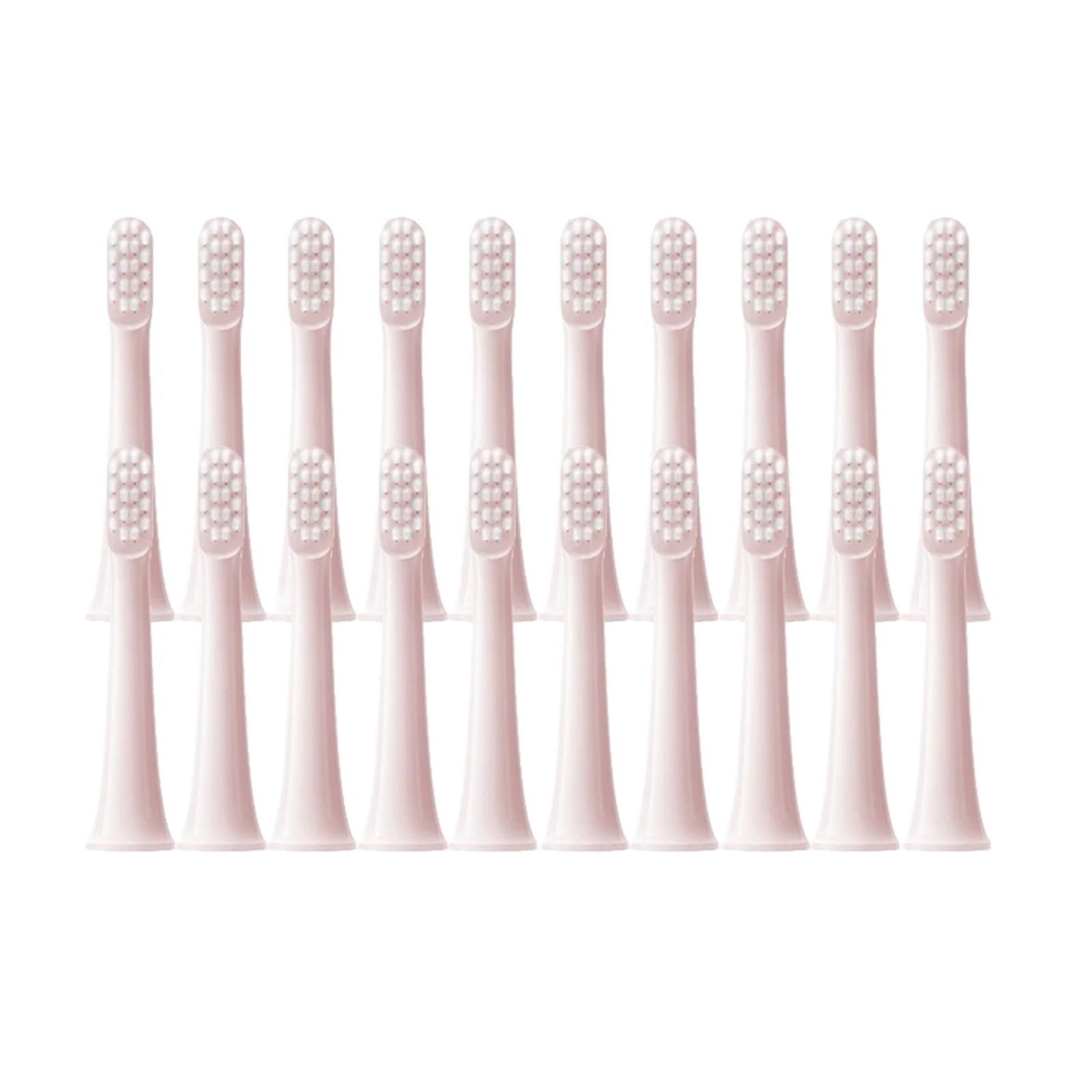 Cabezales, compatible con Xiaomi, T100 cerdas suaves | Recambios de cabezal para adultos, plástico, cerdas de alta densidad(100Pcs Pink)