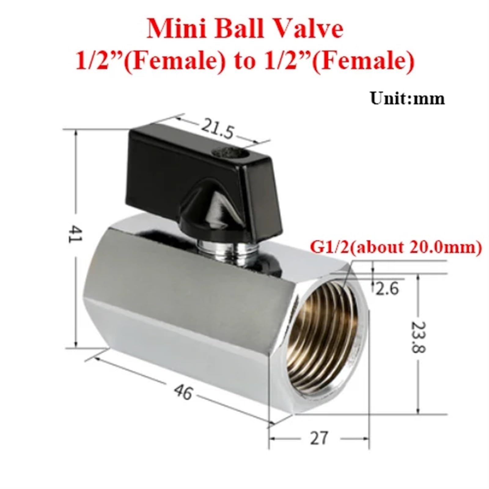 1/20.3 cm 1/10.2 cm 3/20.3 cm 1/5.1 cm mosiężny zawór kulowy G gwint mini męski na żeński sprężarka powietrza woda gaz olej odcinający (żeński do żeńskiego 04)