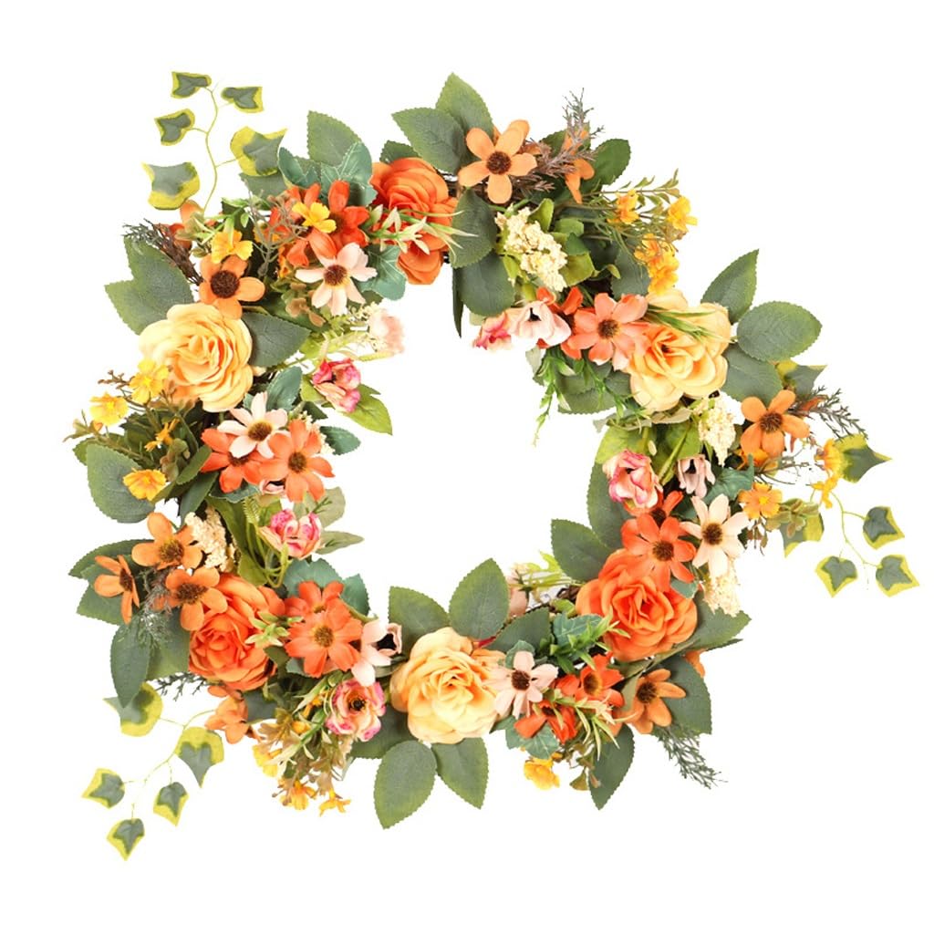 Chrysanthème et pivoine en anneau floral Odano pour sublimer votre porche de fête