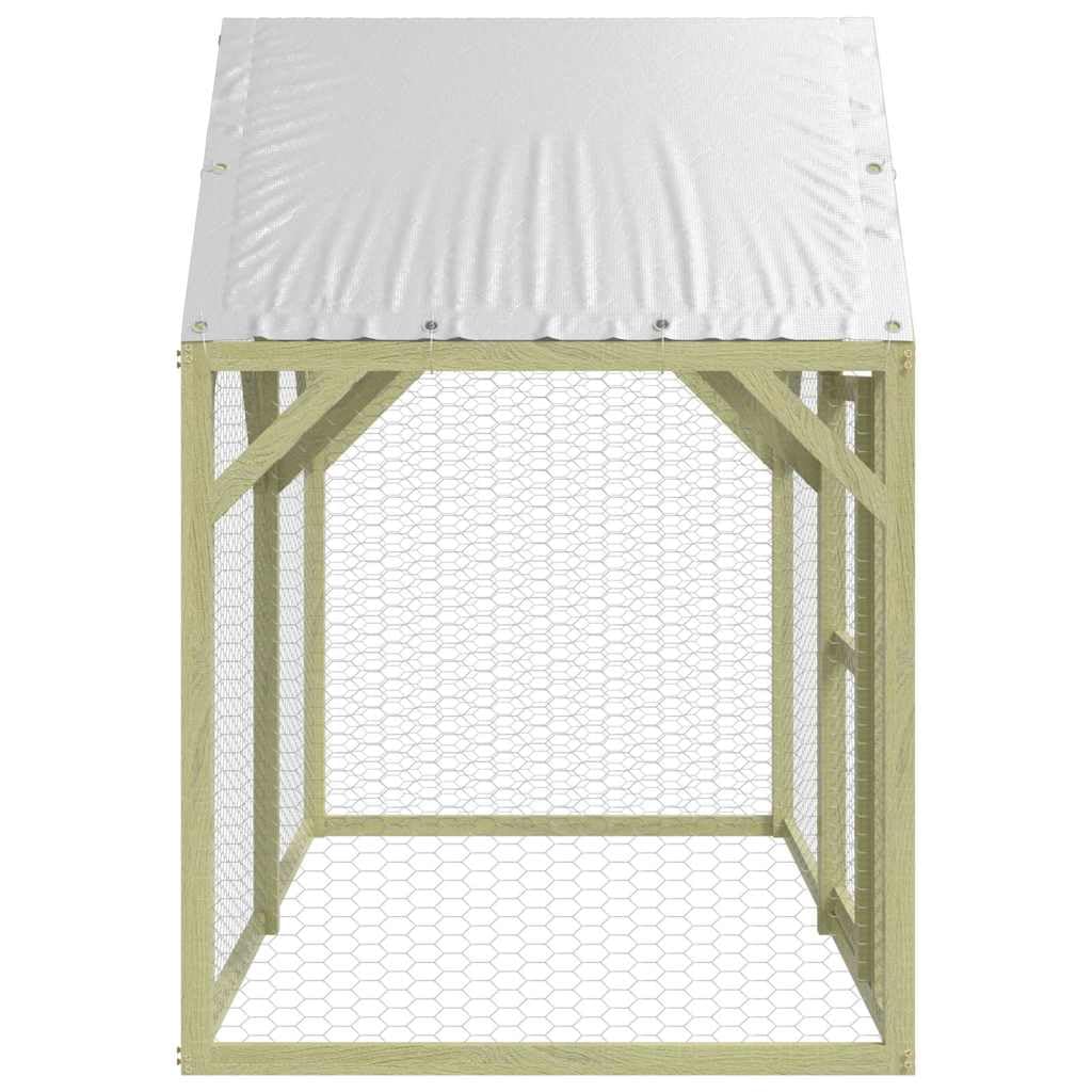 Kurnik z litego drewna sosnowego, 200 x 100 x 150 cm, z impregnowanym dachem, zamykane drzwi, siatka druciana na wybieg dla małych zwierząt, wybieg