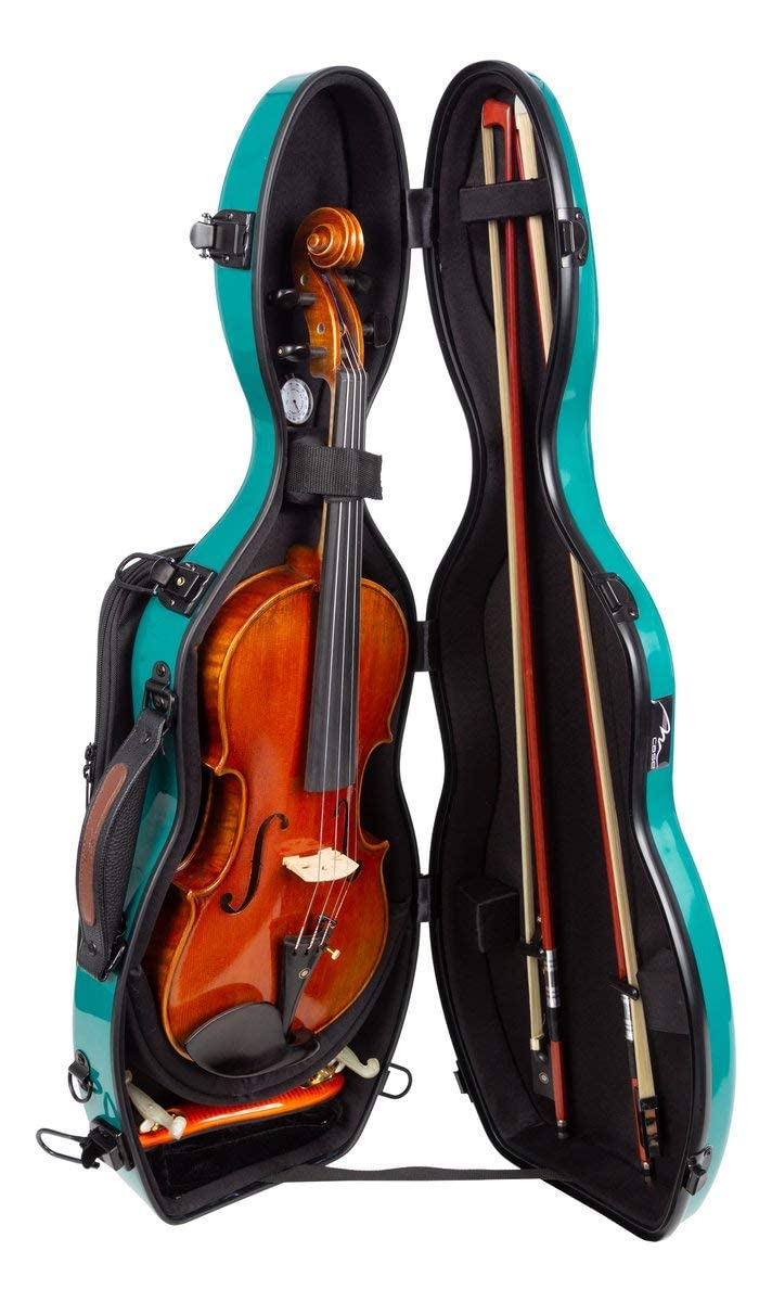 Custodia per violino Fiberglass Ultra Light 4/4 sea green M-Case