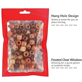 100 Pieces Resealable Mylar Bags with Zipper and Frosted Clear Window Smell Proof Packaging Bags Foil Pouch Zip Bag for Food Self Sealing Storage Supplies (Red, 6.29x9.44 inches)