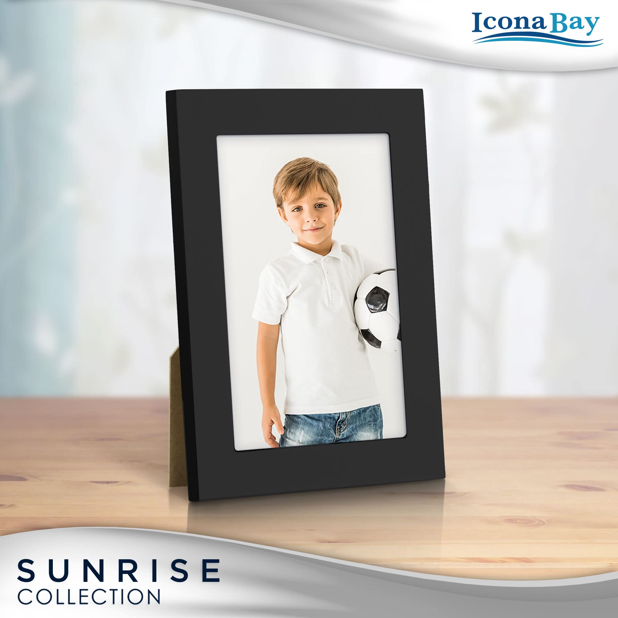 Amazon.com - Icona Bay - 4x6 Black Picture Frame - Painted Solid