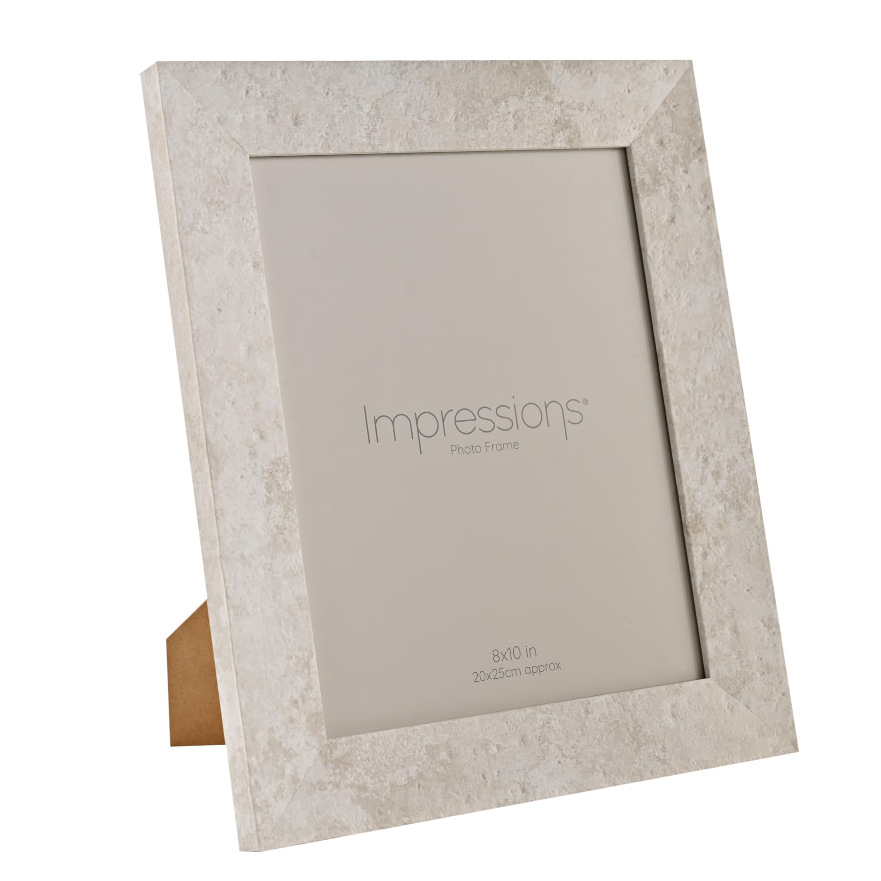 Impressions 8x10 White Marble-Effect Photo Frame by Juliana – Rectangular MDF Picture Frame for Tabletop or Wall – Elegant Modern Home Décor Display