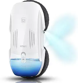 Robô Limpa Vidros FMART T10PRO – Pulverização Dupla, Tanque de 120ml, Sucção de 3800Pa, Rota Inteligente com Detecção de Bordas, Controle por App para Janelas Internas/Externas de Prédios