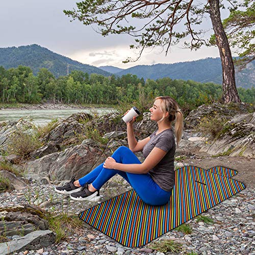 DECDEAL Cobertor de piquenique ao ar livre impermeável portátil tapete de praia de acampamento