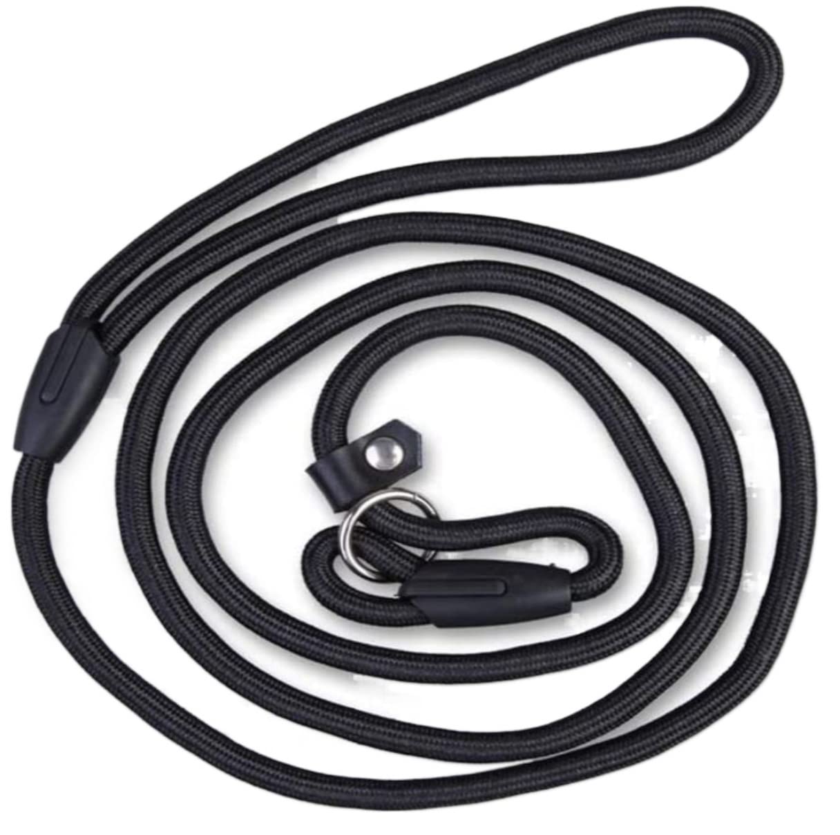 Morbido Guinzaglio Per Cani Guinzaglio Per Cani Da Compagnia Corda Per Addestramento Regolabile In Nylon Per Cinghia Per Per Trazione Imbracatura Per Antiscivolo Flexi(Black,8MM*140CM)