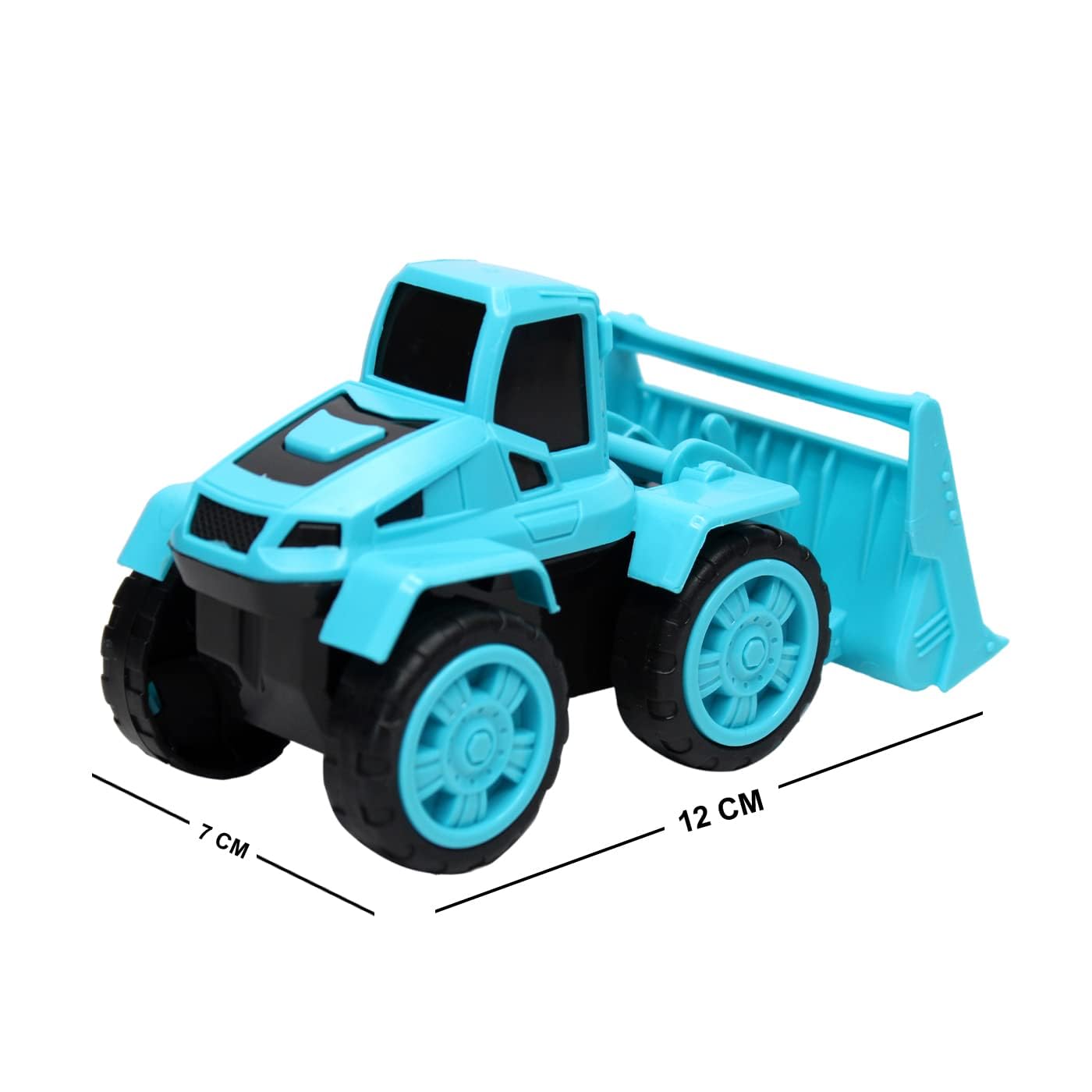 Storio Construction Toys 4 Pack Set with Excavator, Bulldozer, Road Roller, Lift Truck Toys, Friction Powered Push and Go Toy Cars for Toddlers, Kids, 1 to 6 Year Old Boy, Girl, Trucks Vehicles 2
