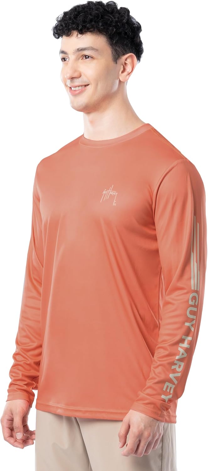 Guy Harvey Men's Long Sleeve Performance T-Shirt with UPF 30+ Sun Protection - Image 6