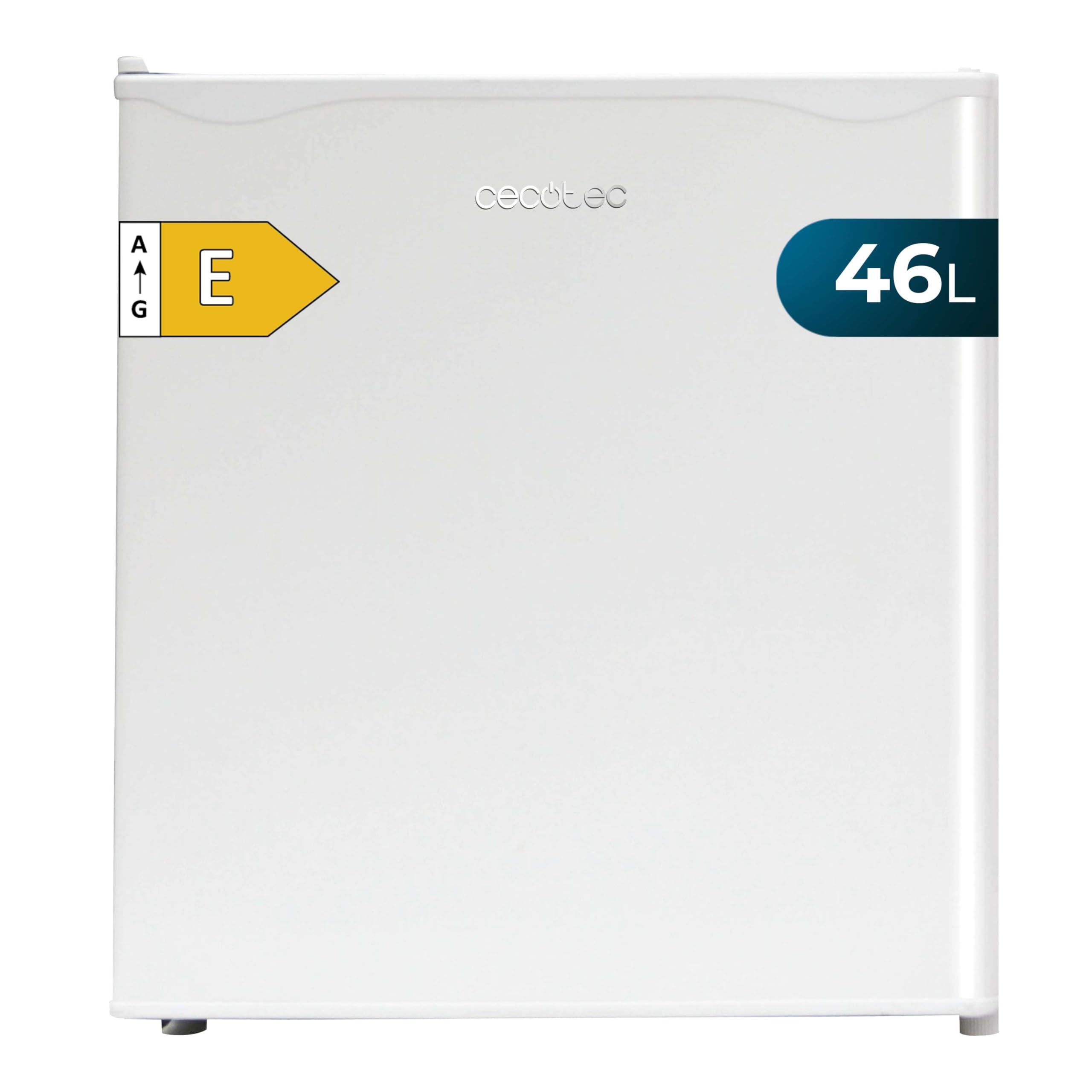 Cecotec Nevera Pequeña - Frigorífico Mini - Minibar 46L GrandCooler 20000 L SilentCompress White E. Altura 48,7cm, 48cm de Ancho, Bajo Consumo, Puerta Reversible, Funcionamiento Cíclico, Blanco