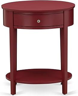 12 Burgundy Bedroom Ideas for Rich Elegant Cozy Depth 98 East West Furniture HI-13-ET Modern End Table with 1 Wooden Drawer, Stab...
