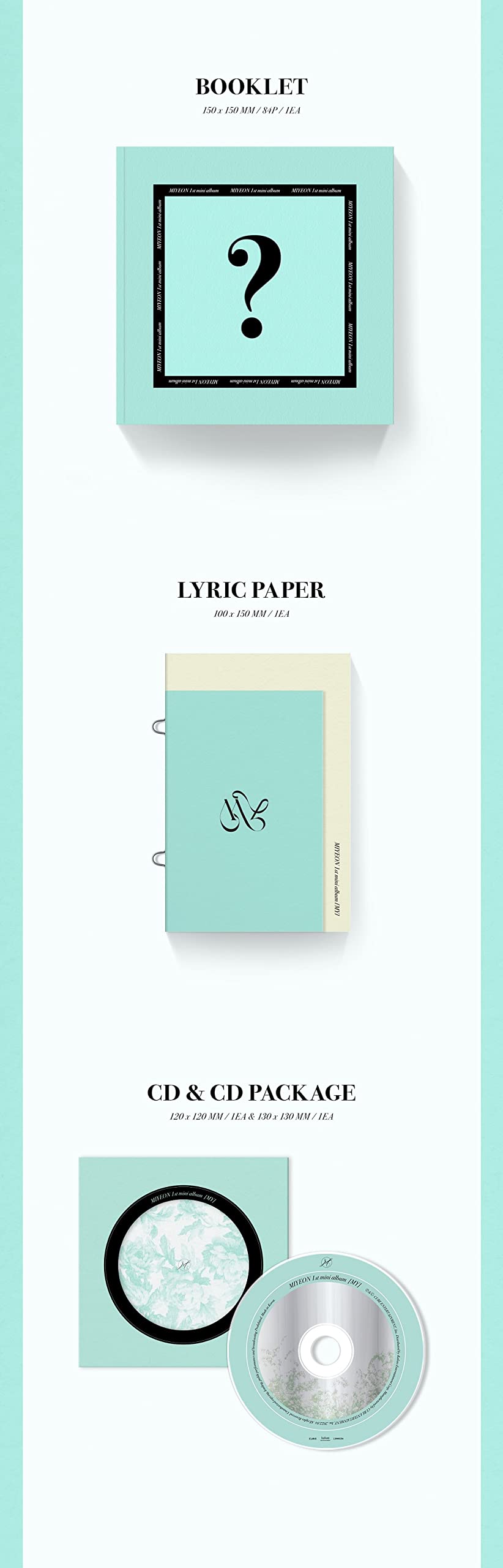 G)I-DLE MIYEON - MY 1st Mini Album+Extra Photocards Set / K