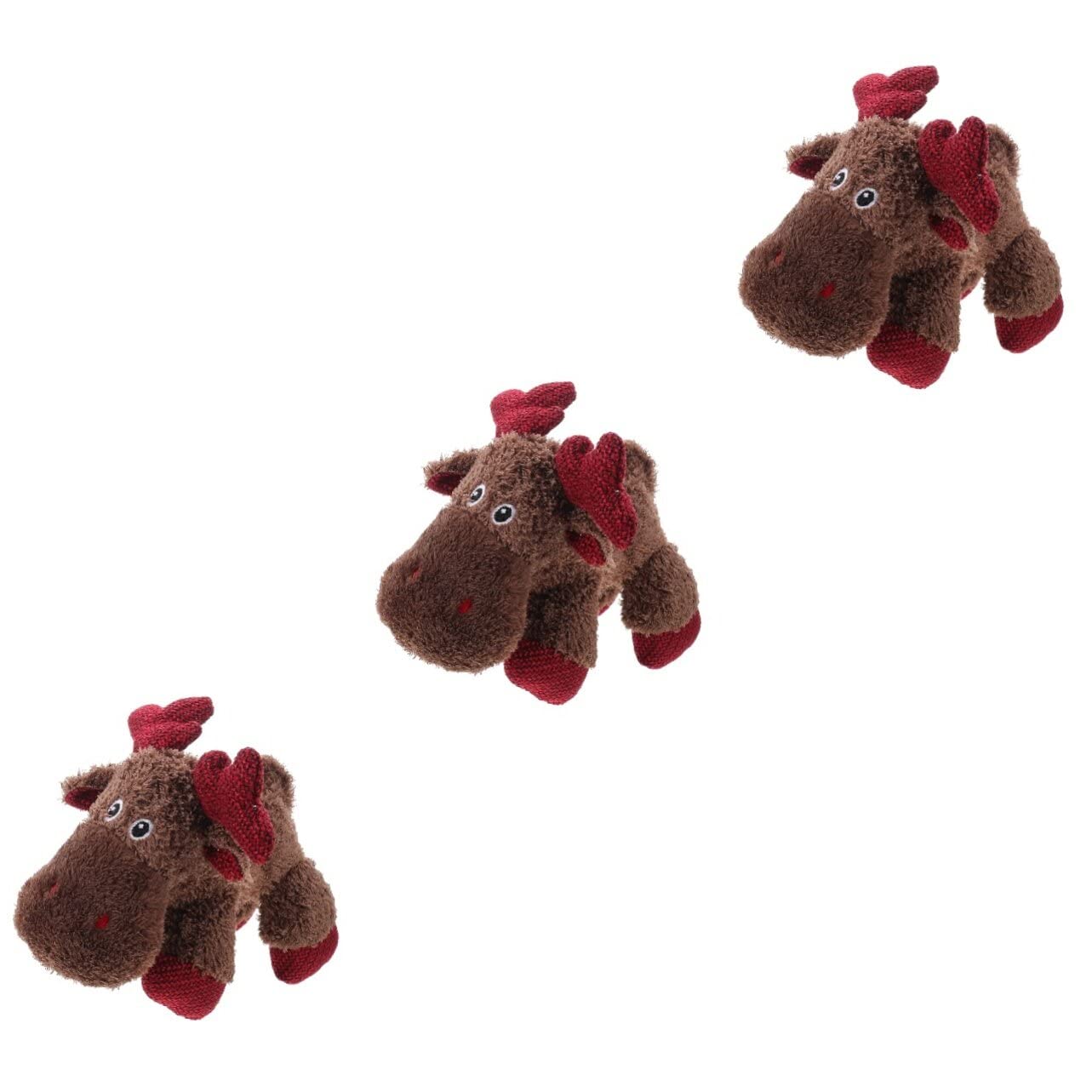 POPETPOP 3pezzi Giocattolo Natalizio Per Cani Interattivo Resistente Da Masticare Per Cuccioli Gioco Creativo Per Divertimento Indoor e Outdoor Conformità Ai Punti Di Masticazione Naturali