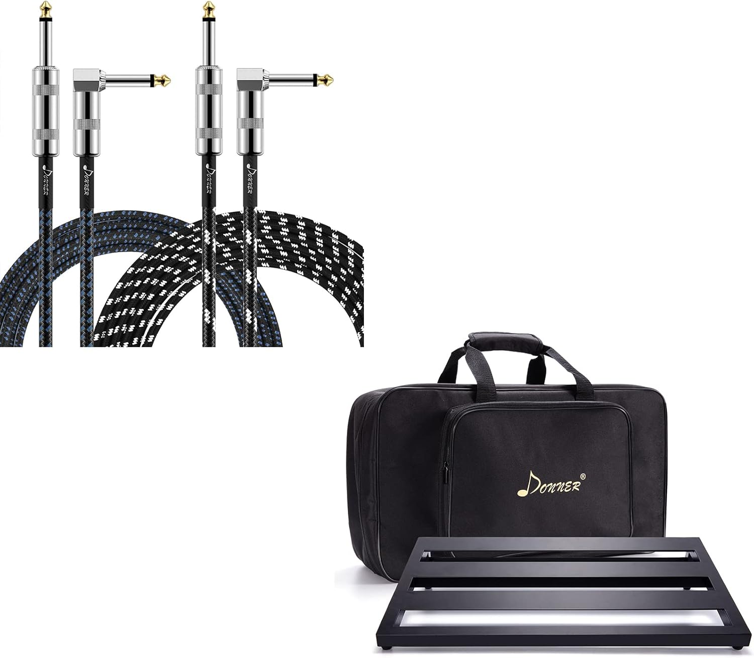 Donner Guitar Pedal Board Case DB3 Aluminium Pedalboard 20