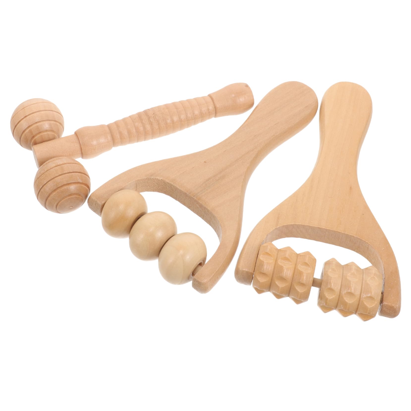 FOMIYES 3pcs Massage Roller Ergonomic Acupoint Massager Ergonomic Shoulder Massager Small Foot Massager Neck Massager Daily Use Foot Massager Household Shoulder Massager Home Accessory