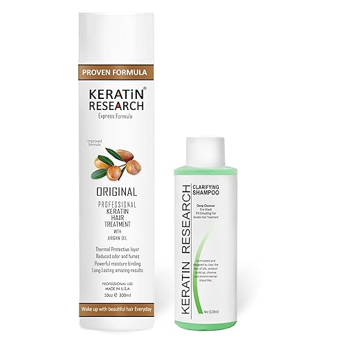 Miniatura 9 de Teatamiento profesional Keratin research con queratina brasileña 1014 onzas líquidas fórmula mejorada profesional complejo con aceite de argán y