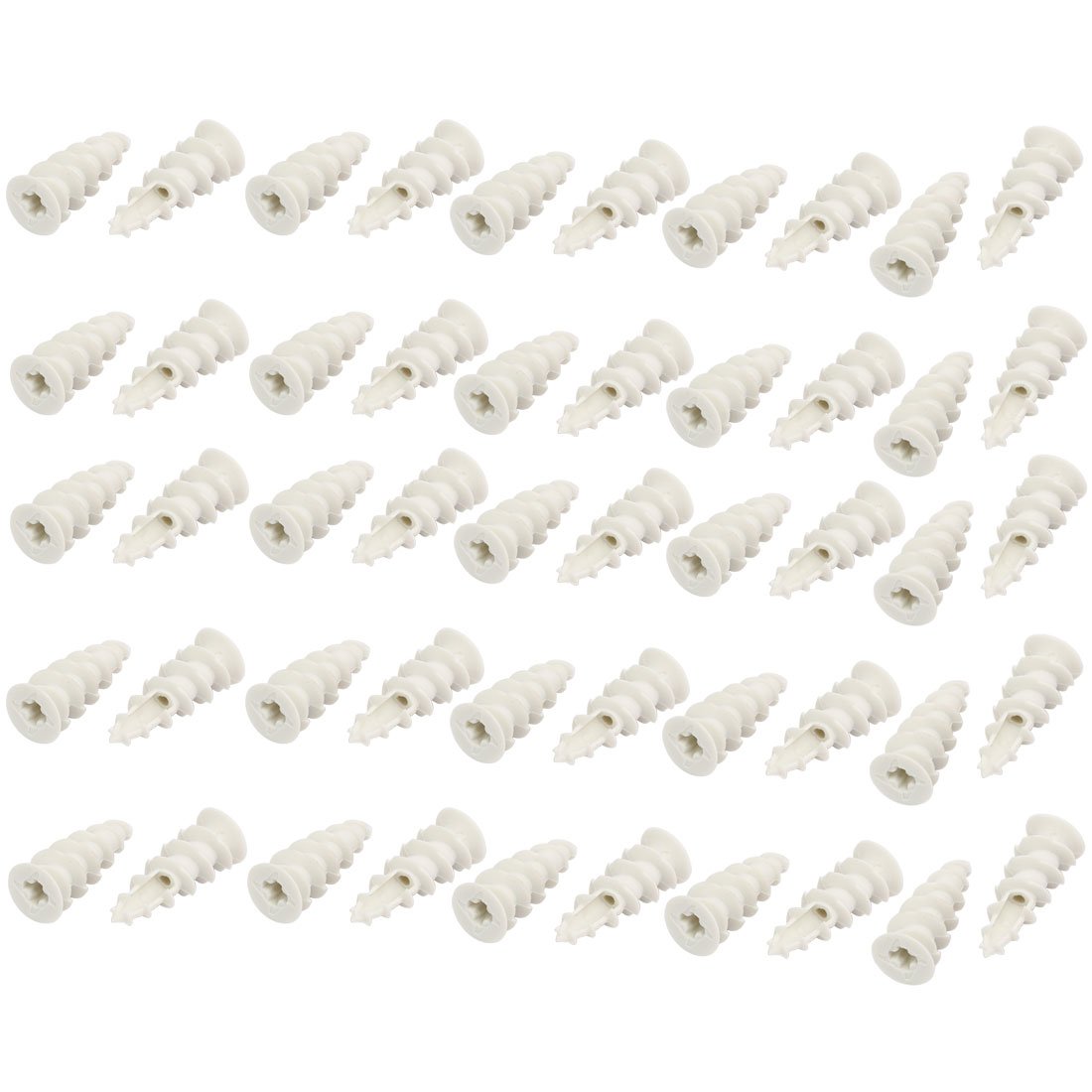 Aexit M4.2 x 38mm Screw Nylon Self Drilling Drywall Hollow-Wall Anchor 50 Sets (2bd8225036d6ea81d95428955d7f0574)