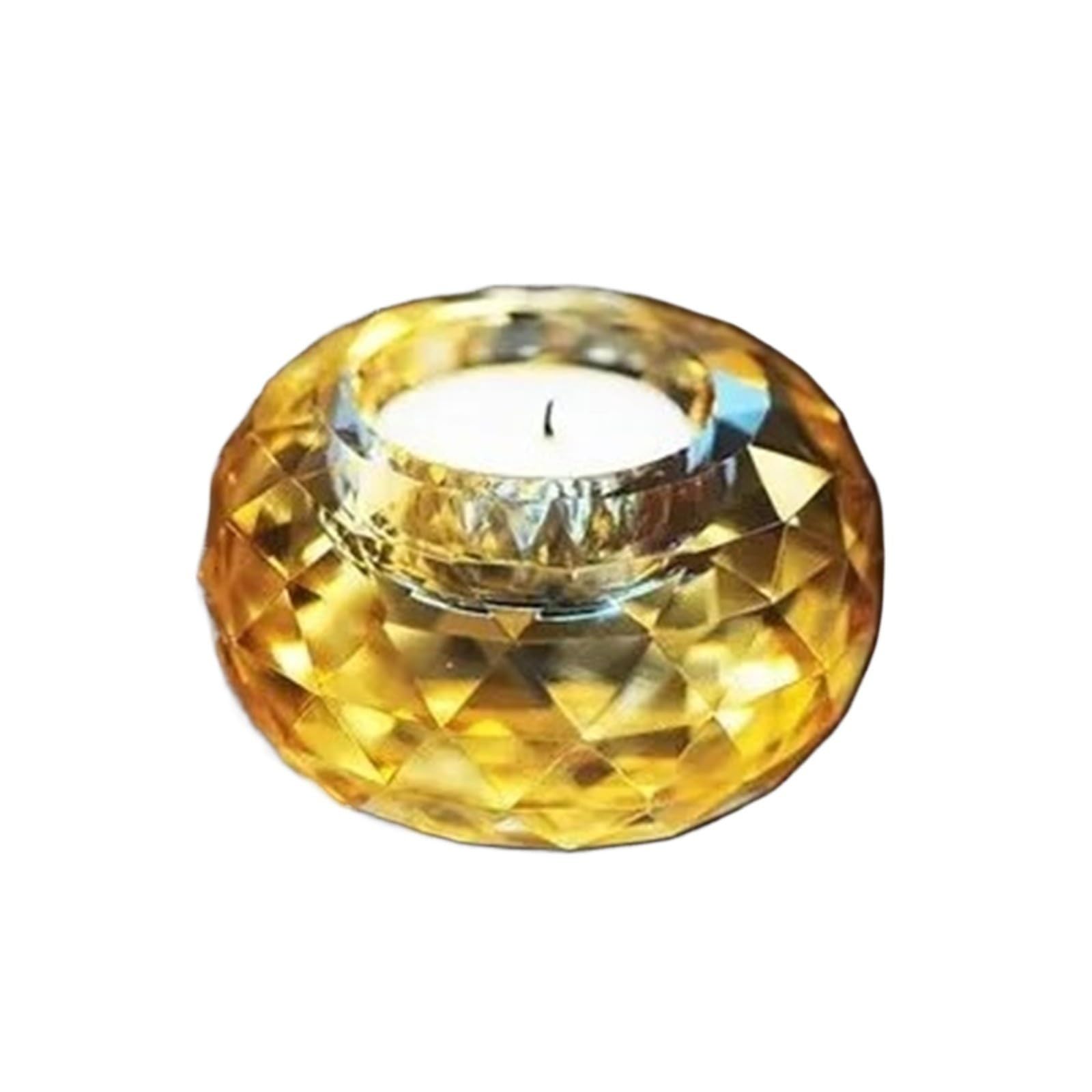 Bougeoir Cristal Bougeoir Chauffe-Plat en Verre Cristal