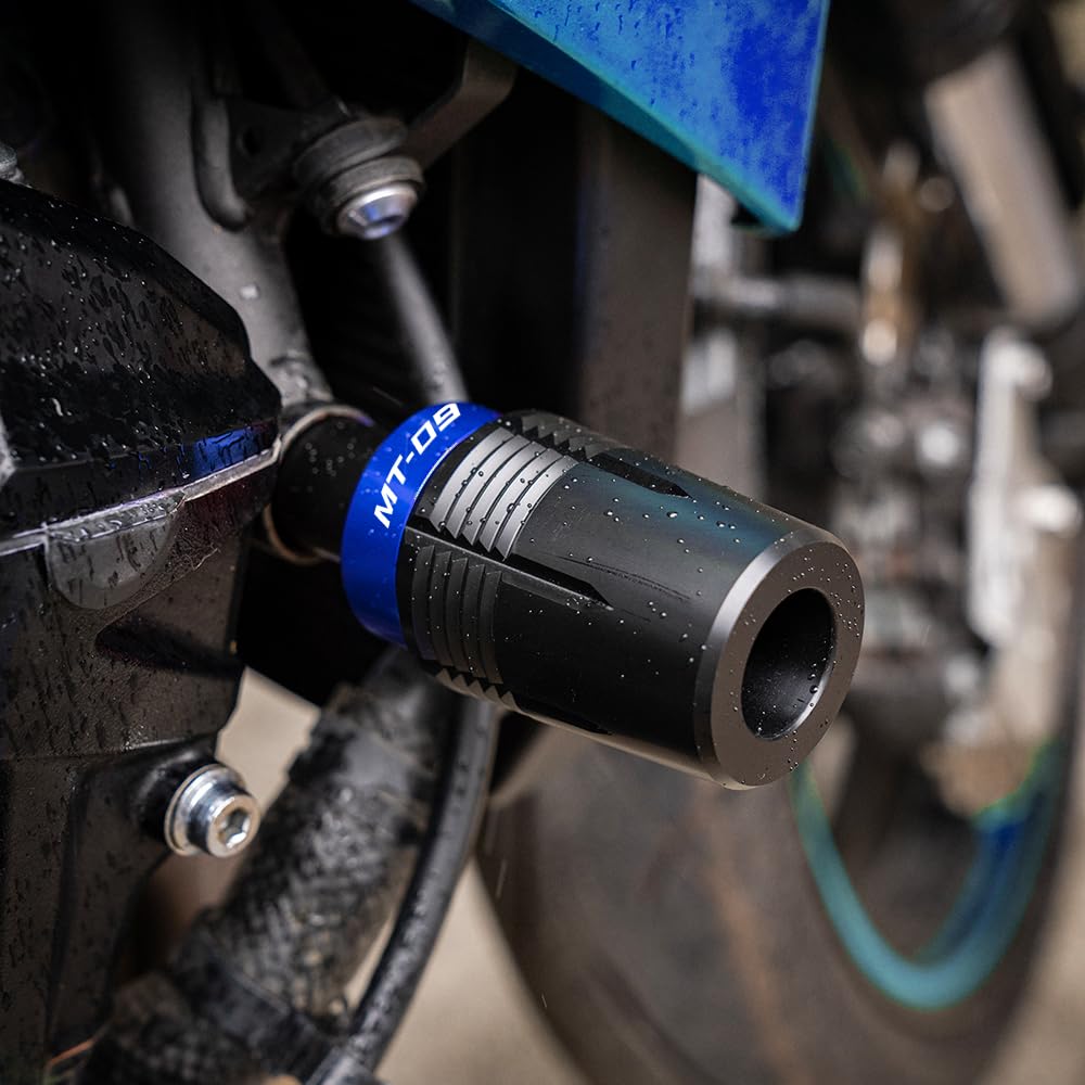 Para Yamaha MT09 MT 09 MT-09 SP 2021-2025 Accesorio para motocicleta Protección contra caídas Protección contra colisiones Marco Deslizador mt09 Protección anticolisión (Azul)