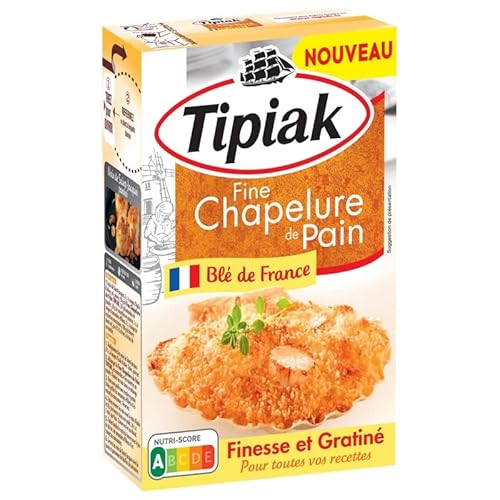 Générique - Tipiak Fine Chapelure De Pain 250G - La Touche Croustillante Pour Vos Recettes Culinaires ! - Lot De 4 - Vendu Par Lot