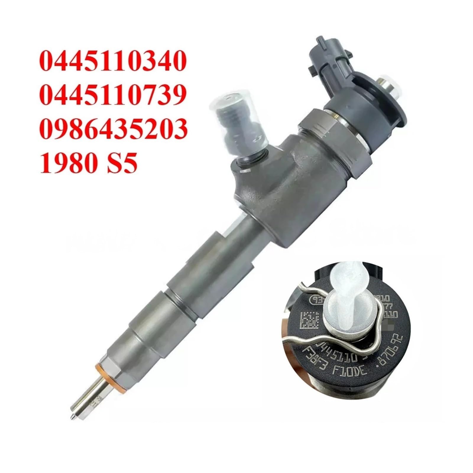 Inyector de Combustible Diesel 0445110739, Compatible con Peugeot Citroen Fiat Volvo 1.6 TDCI HDI