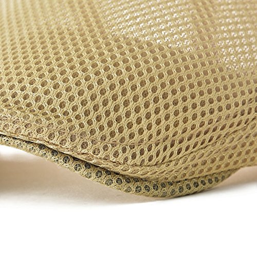 Image of VOBOOM Men Breathable Mesh Summer Hat Adjustable Newsboy Beret Ivy Cabbie Flat Cap