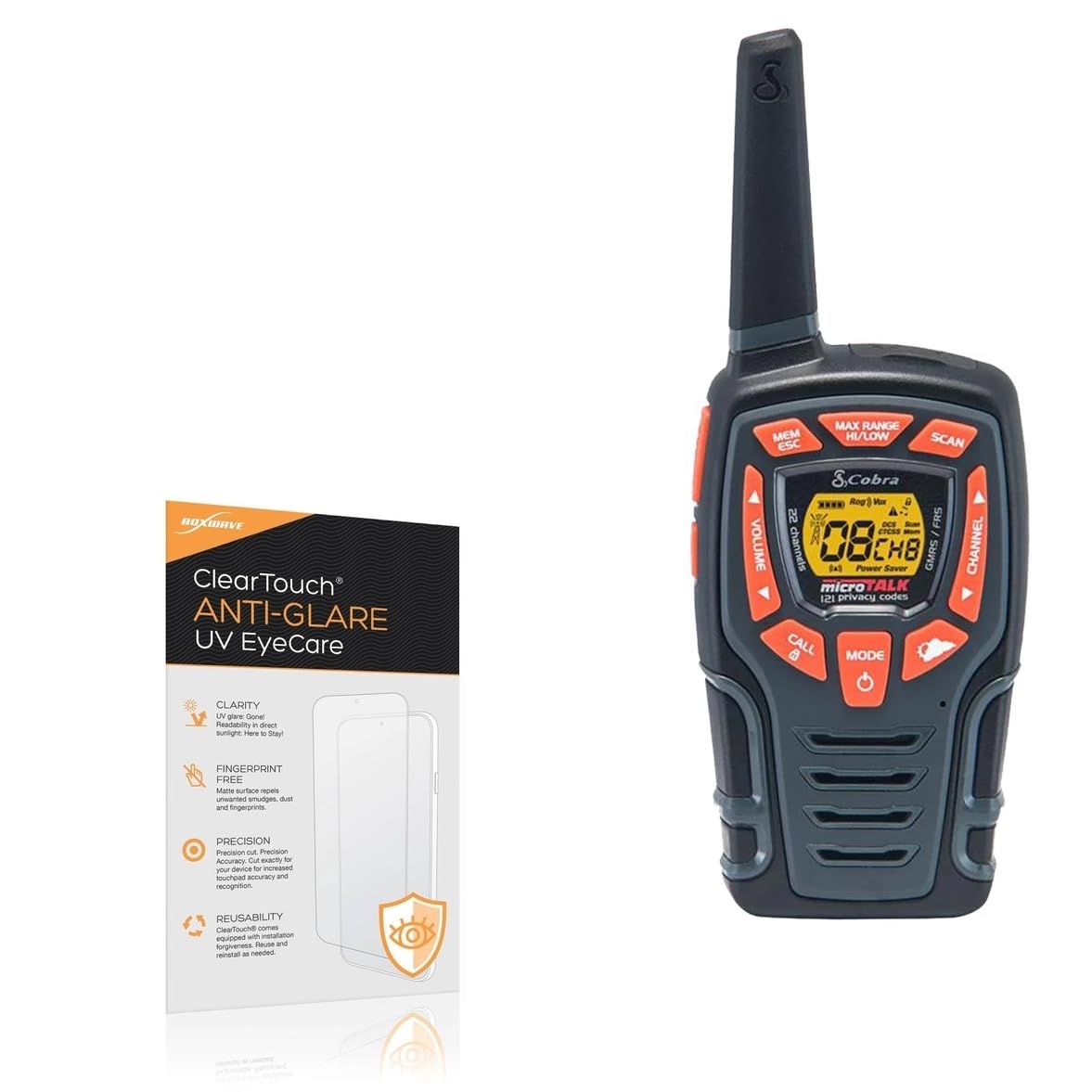 BoxWave Screen Protector Compatible With Cobra ACXT545 - ClearTouch Anti-Glare Anti-UV EyeCare (2-Pack), Filters out Harmful Blue Light Reduce Fatigue