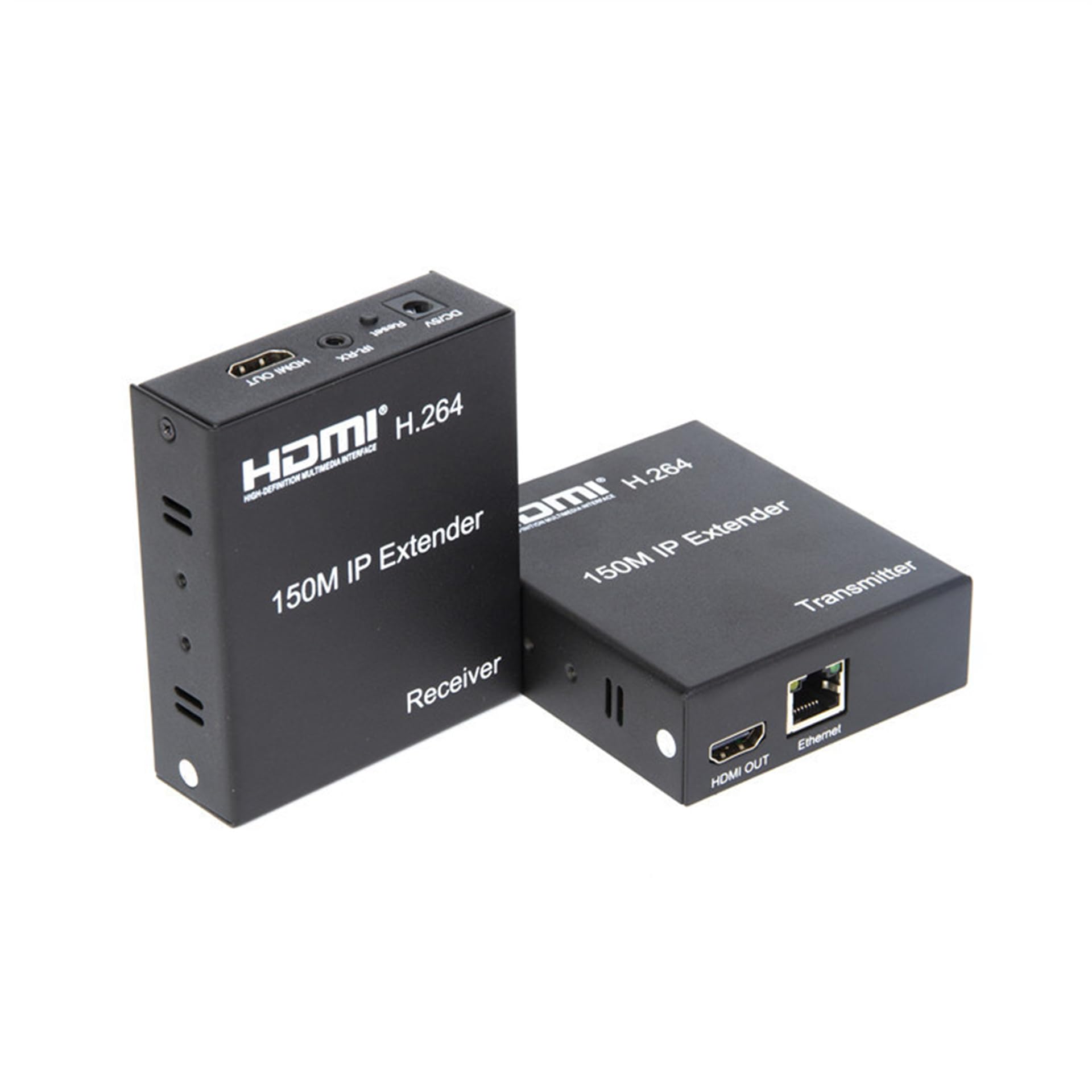 1080P 150M HDMI IP Extender, Via RJ45 Ethernet Network Cat6 Cat 6 6a Cable Extension Via Switch 1 Transmitter to Multi Receiver with H.264 for PS4 Laptop TV (TX+RX)-image-36