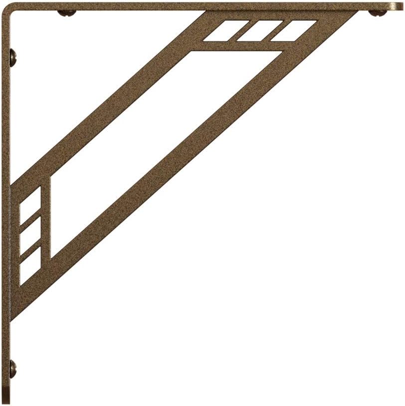 Shelf-Made Richland Decorative Shelf Bracket, Bronze, 8-inches