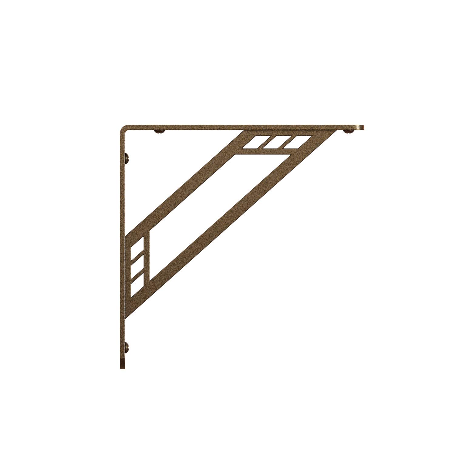 Knape & Vogt Made Richland Decorative Shelf Bracket, Bronze, 8-inches, 8 inches x 1 inch x 7.75 inches