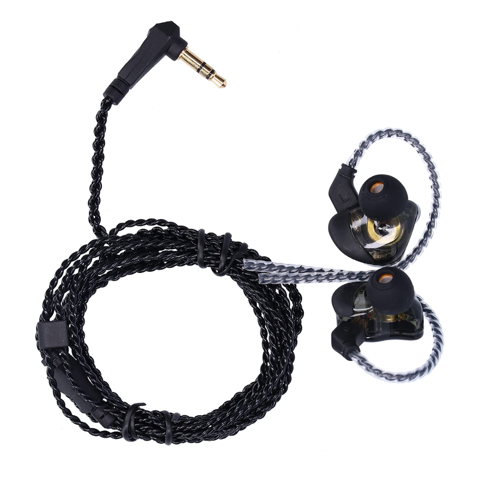 Hilitand Wired Earbuds, Headphones with Stereo Bass Earphones Noise Reduction in-Ear Headset for All Smartphones Tablets MP3 Player That with 3.5 mm Interface(Black)