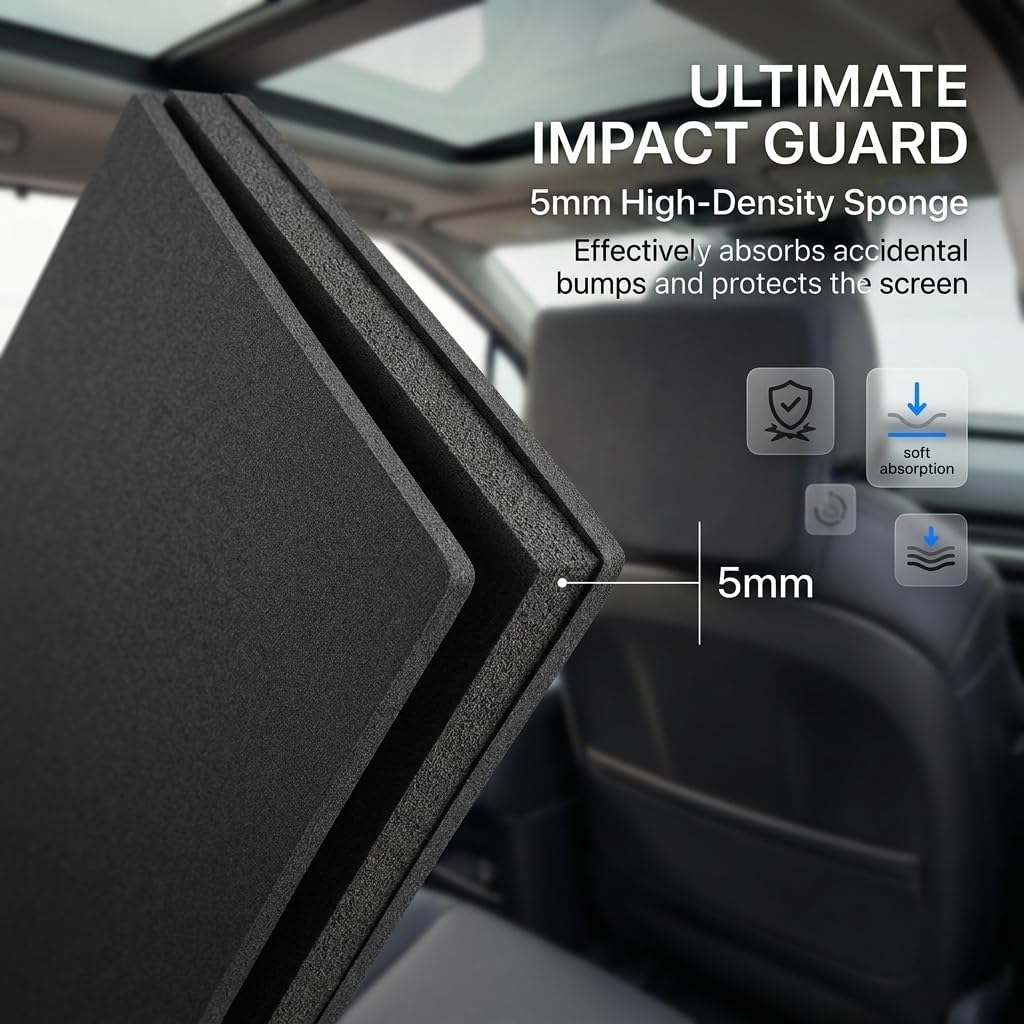 2 Pack Neoprene Protective Padded Cover for Rear Seat Entertainment Screen | Compatible with 2018–2025 Lincoln Navigator | Shockproof Dustproof Scratch Resistant