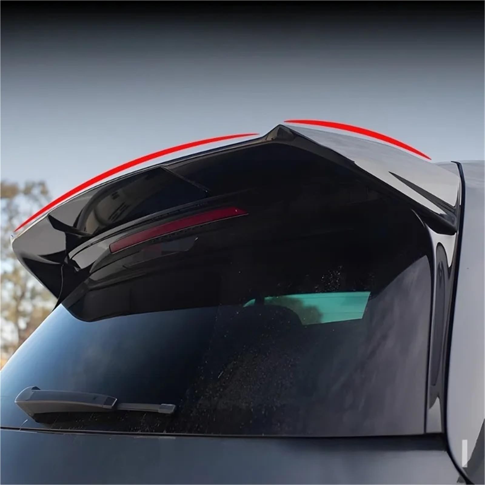 Kompatybilny z VW Volkswagen Golf 7 GTI tylny dach samochodu tylny spojler skrzydłowy tylny bagażnik wargi akcesoria samochodowe tylna płetwa pokrywa osłona części deski(For Golf 7 GTI)