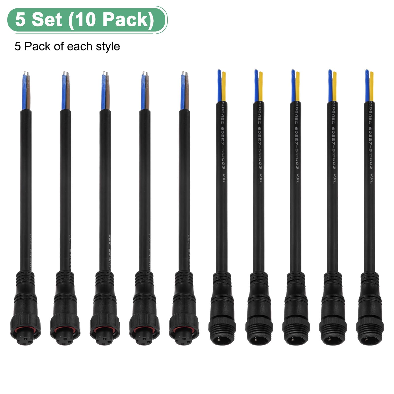 M METERXITY 5-Set Waterproof Electrical Connector - Image 4