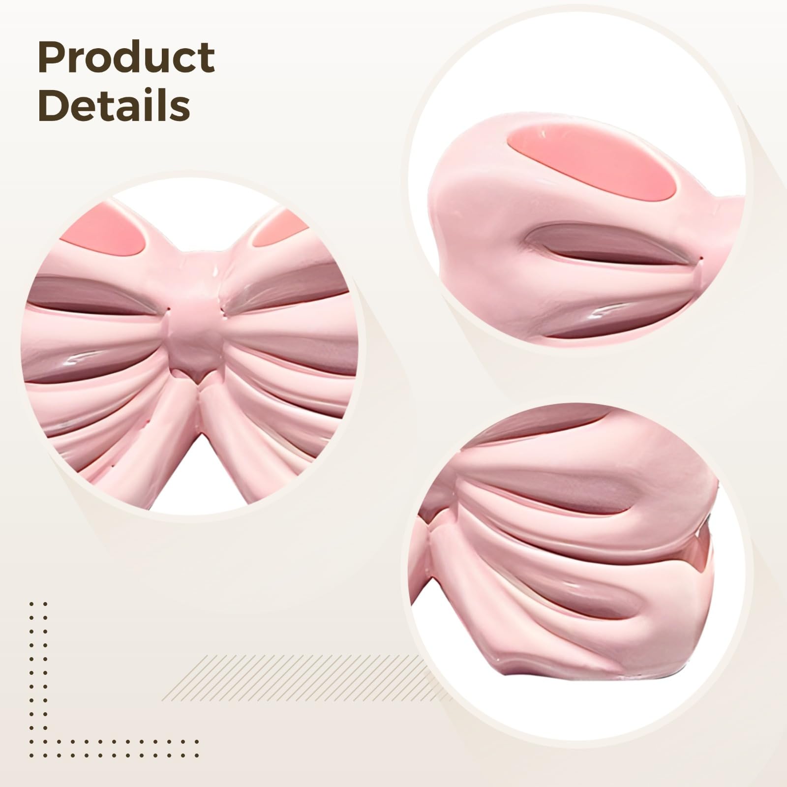 2 soportes de cerámica para cepillos de dientes con diseño de lazo, organizadores a prueba de humedad y accesorios de baño blancos para cepillo de dientes y pasta de dientes