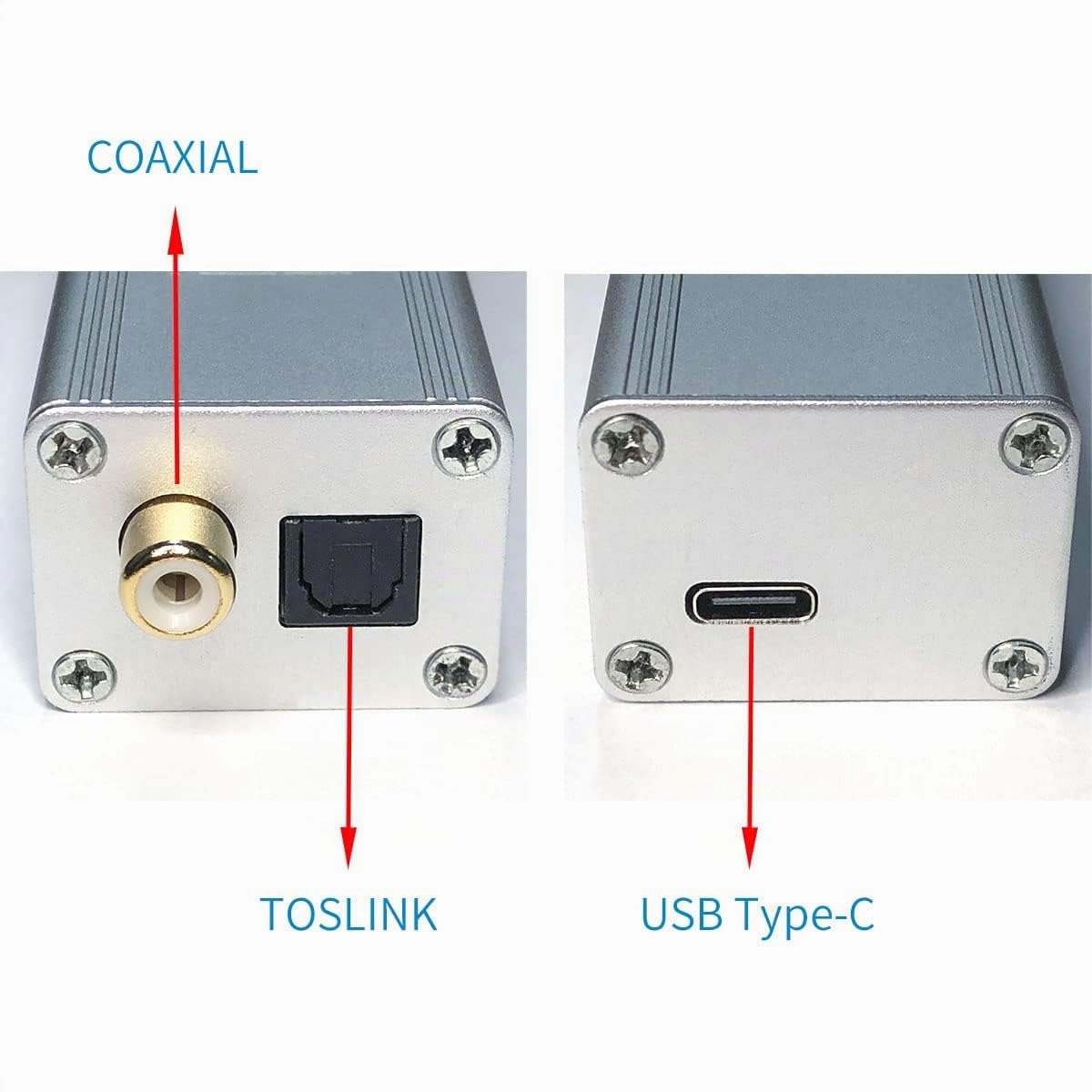 DSD TECH SH-AU01A Adaptador de Audio óptico coaxial USB a TOSLINK