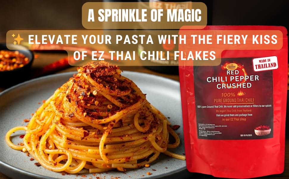 Miniatura 4 de Copos de pimienta triturada de chile rojo tailandés, 3.5 onzas, especias condimentadas de nivel picante para cocina china, mexicana y asiática,