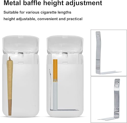 Miniatura 5 de Zelbuck Almacenamiento de papel extra grande del Pre-Rollo, caja blanca simple, capacidad grande del 110MM