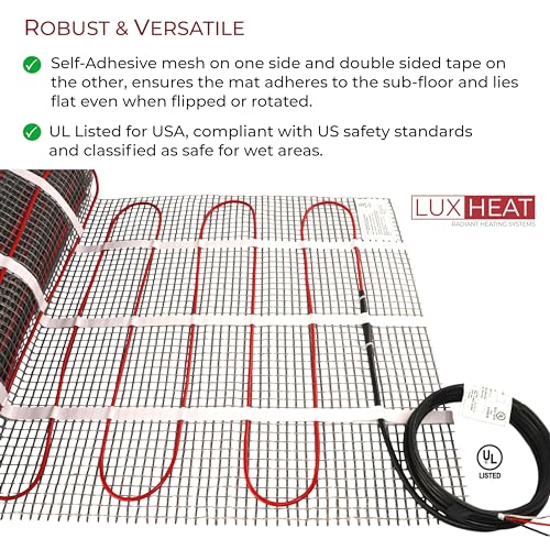 Luxheat 30 Sqft Mat Kit, 120V Electric Radiant Floor Heating System For Under Tile thumb #3