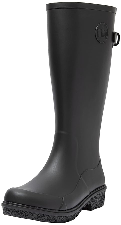 FitFlop Wonderwelly Tall Wellies 長靴 オールブラック Amazon.com | FitFlop Women's Wonderwelly Tall Rain Boot, All
