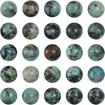 95pcs 4mm African Turquoise Beads for Jewelry Making Adult Bracelets Necklace Natural Stone Round Beads for Handmade Jewellry