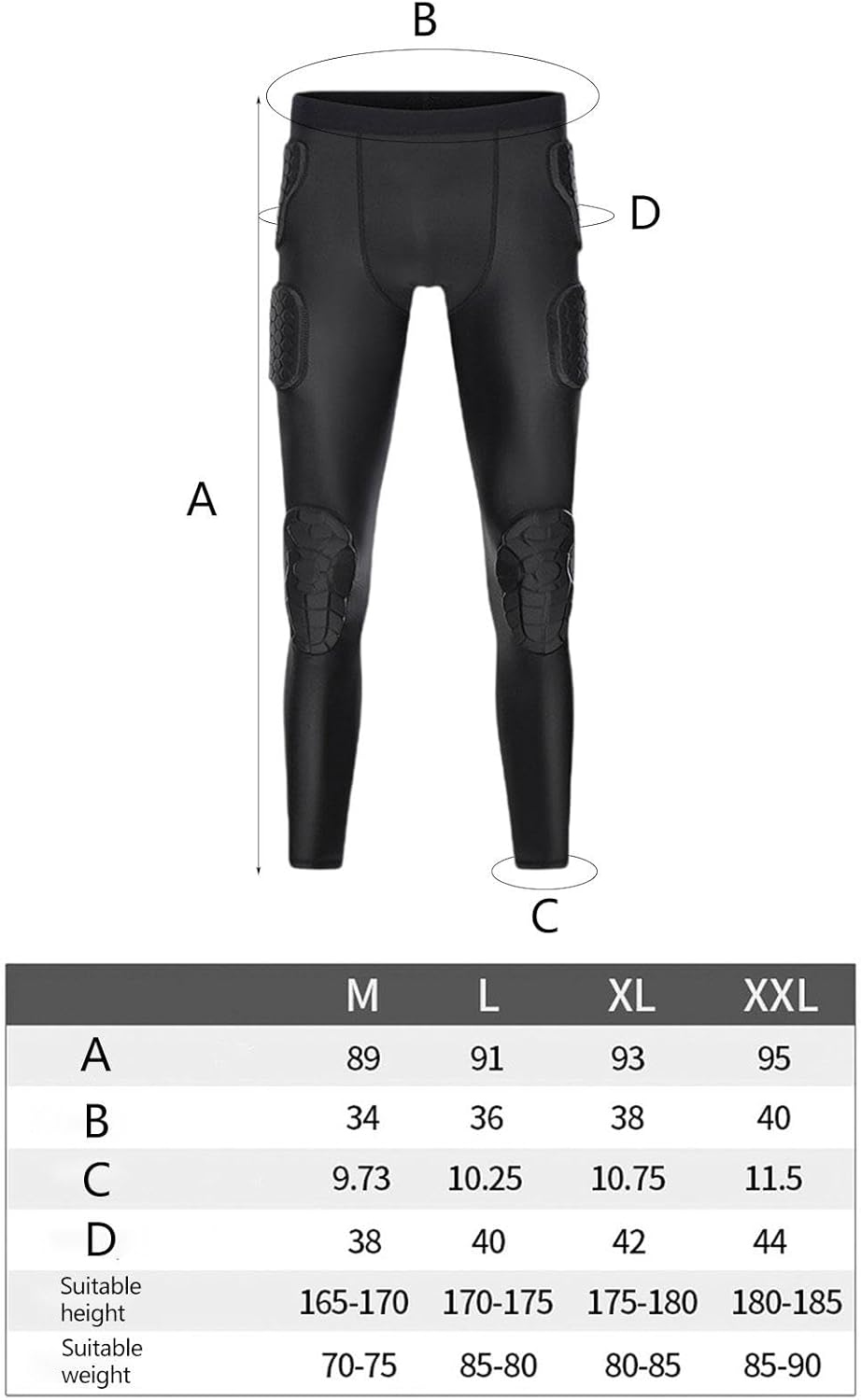 [Wenoup] パンツ EVAパッド 衝撃耐性 通気性設計 多目的 快適着用 保護ギア サッカー ラグビー ホッケーに適用