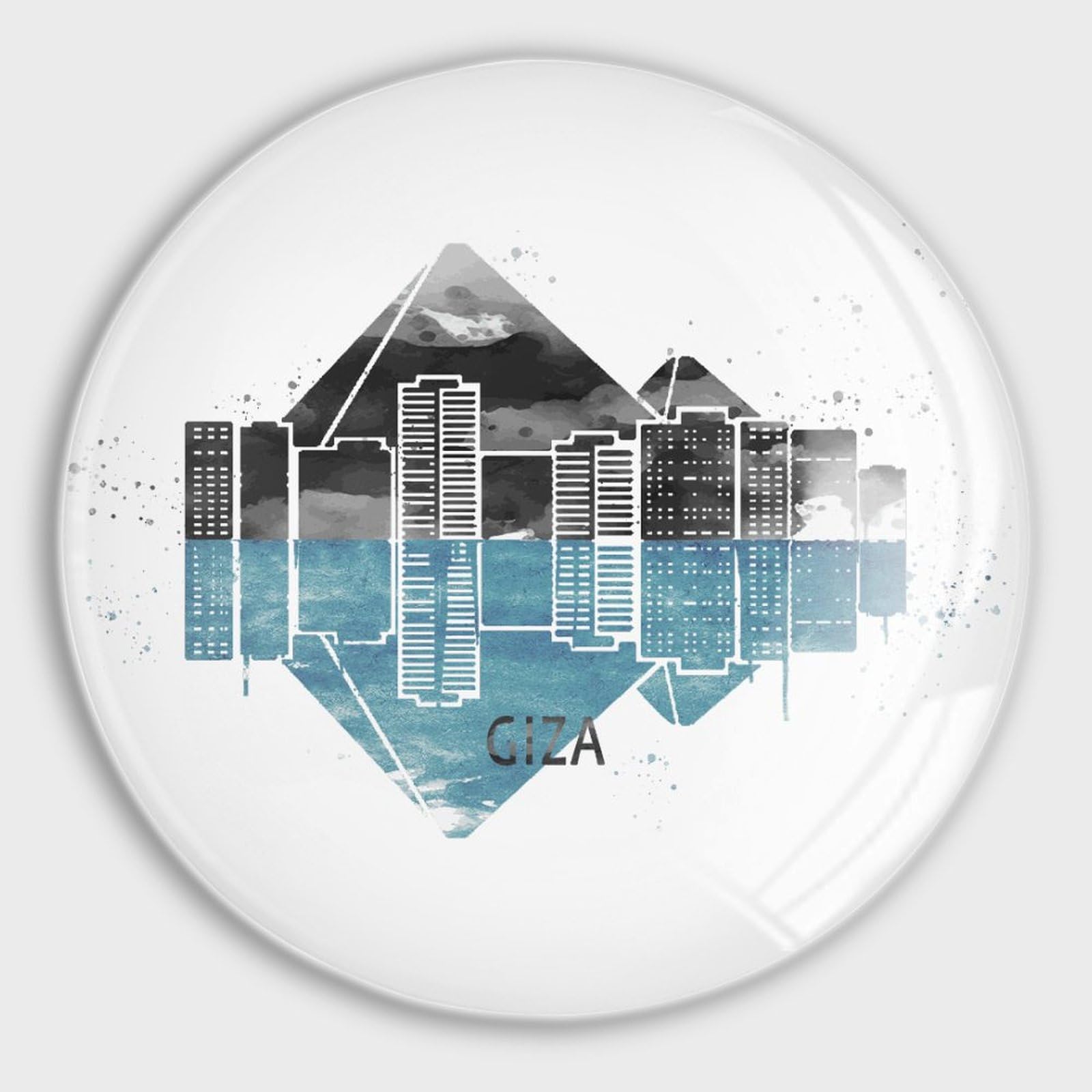 Aimants de réfrigérateur en verre pour tableau blanc et maison - Lot de 4