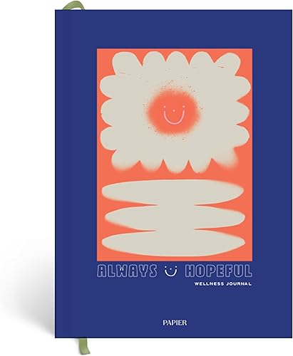 Miniatura 10 de Diario de bienestar - Beige, 6.024 in x 8.465 in, tapa dura  Para intenciones, objetivos y listas de deseos para sentirse bien, papel con acabado de