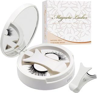 Magnetic eyelashes without eyeliner with applicator - reusable eyelashes without glue - magnetic eyelash set - easy to carry and remove