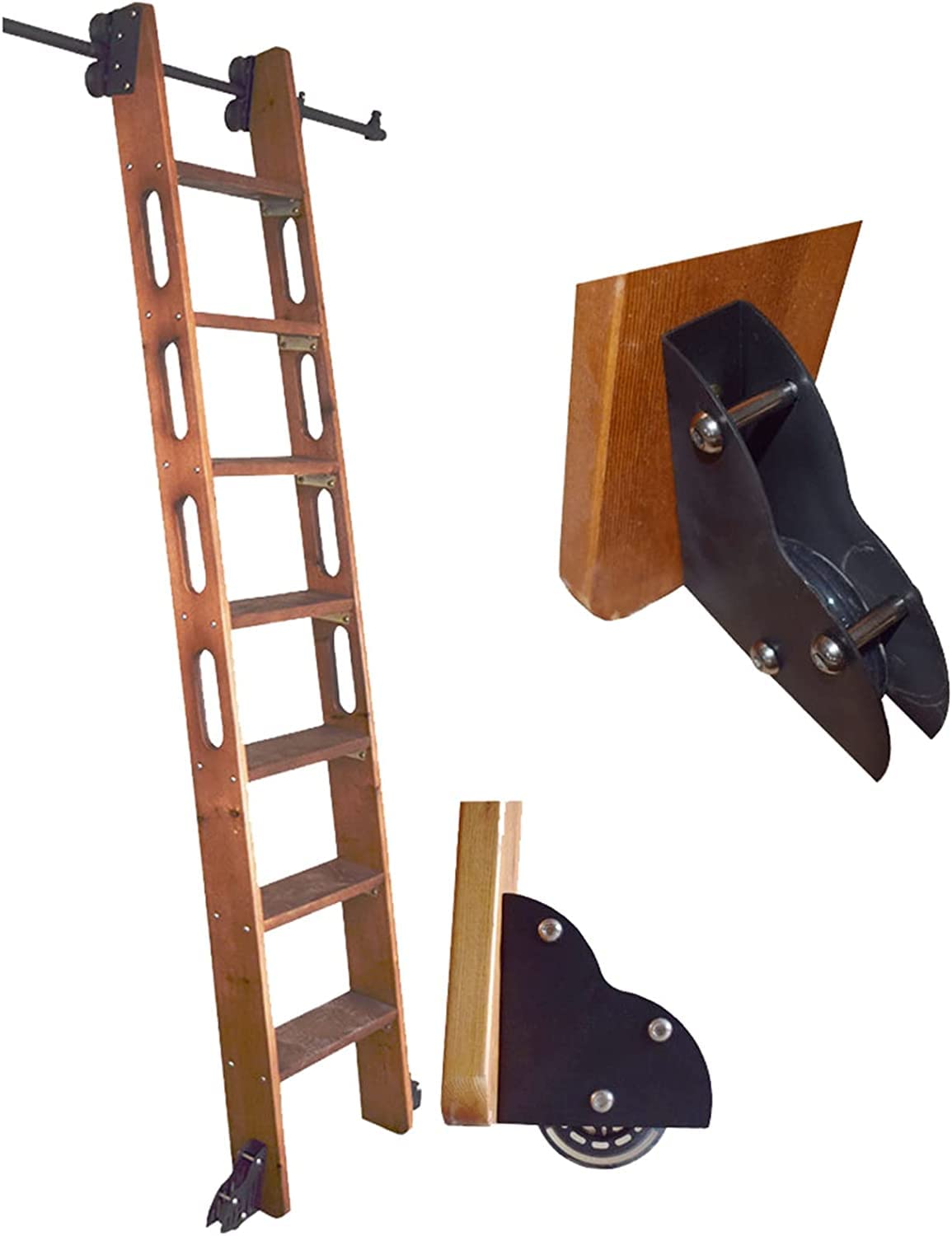 Kit de matériel pour échelle coulissante avec rail d'extension et quincaillerie de 20 pieds