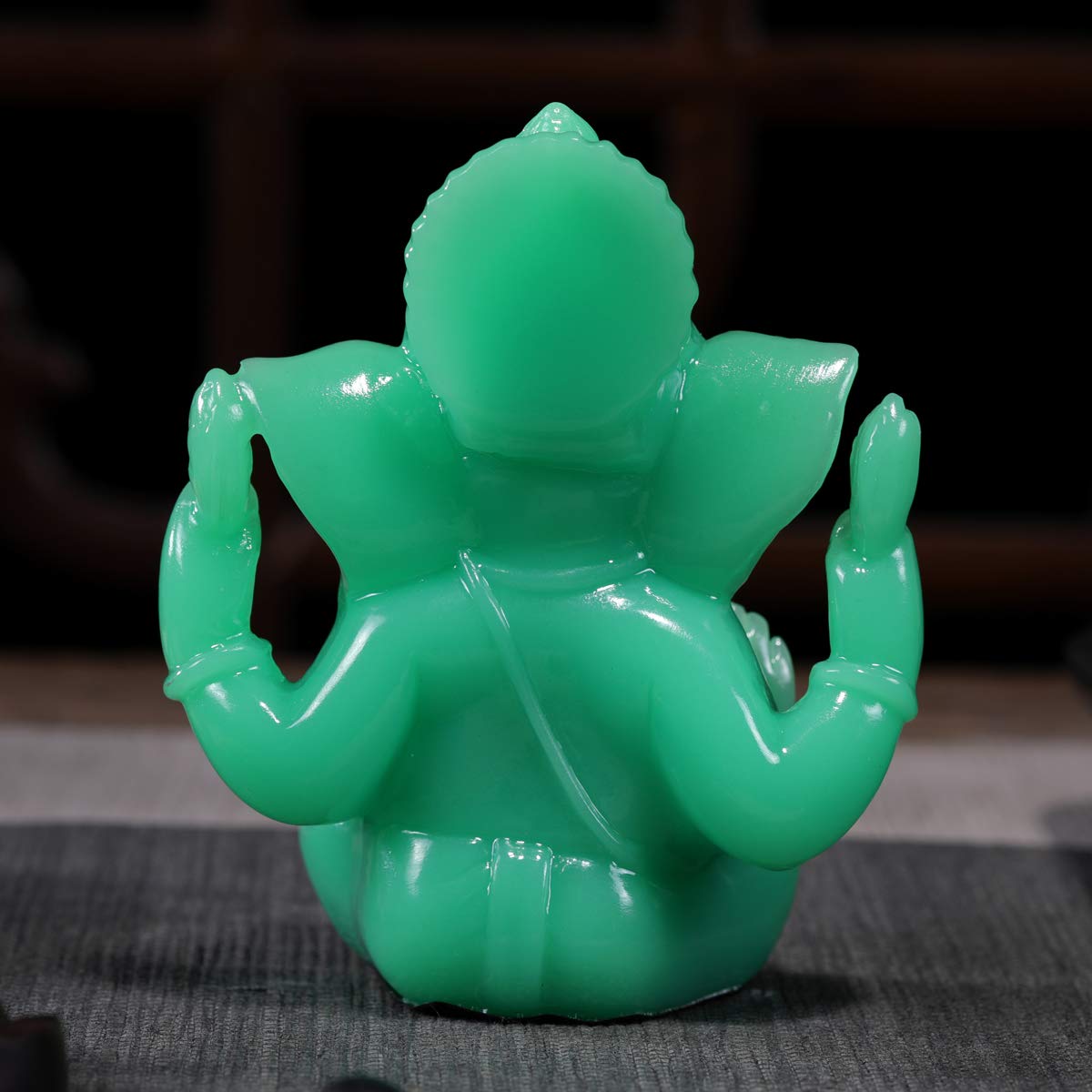 ガネーシャの置物(翡翠)