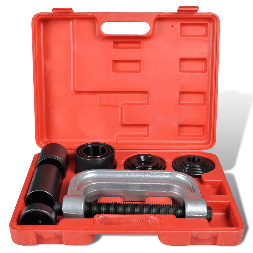 Kit di servizio per giunti sferici 4 in 1, in acciaio, con pressa per telaio a C, tubi di fissaggio e adattatori per veicoli da 1/2 e 3/4 tonnellate dal 1967, ideale per la riparazione