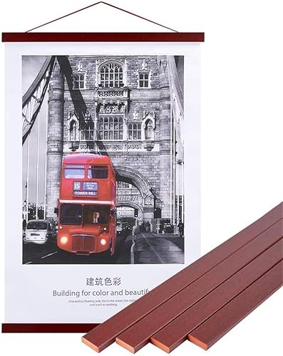 Marco magnético con gancho de madera para póster