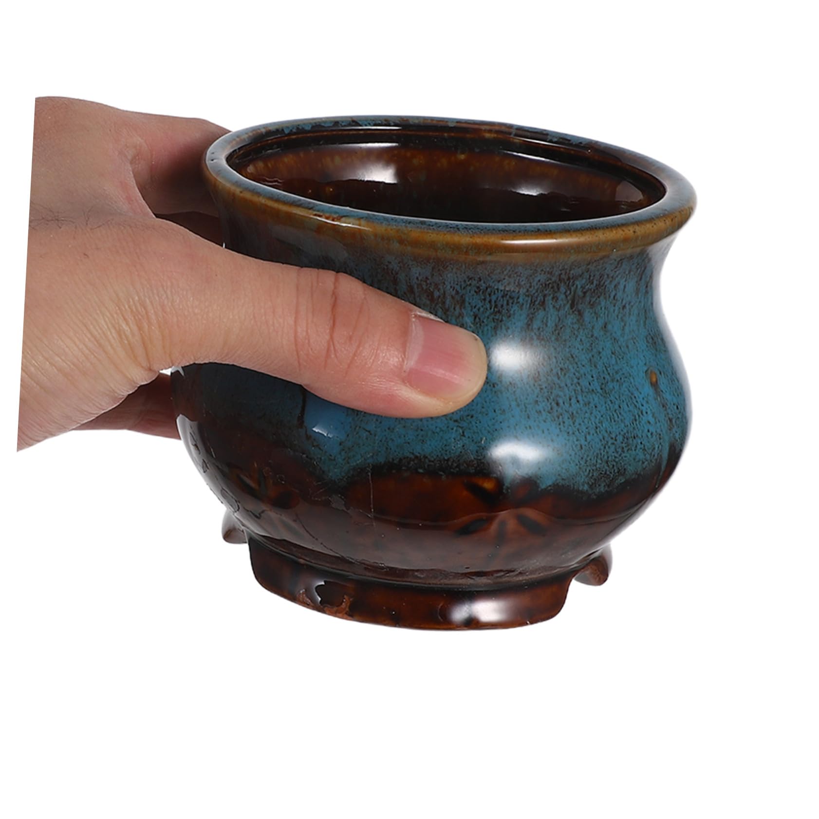 5 Sztuk Ceramicznych Szkliwionych Doniczek Na Kwiaty Miniaturowe Ceramiczne Doniczki Na Kwiaty Doniczka Ceramiczna Kolorowa Dekoracyjna Ceramiczna Doniczka Ręcznie Robiona